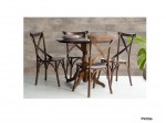 Conjunto Mesa de Jantar Sid Paris com 04 Cadeiras 0.97 x 0.97 Redonda